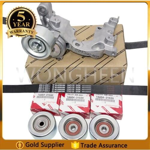 166030P030 1660431020 90916A2001 Drive Belt Tensioner & Idler Pulley Kit For Toyota 4Runner Tacoma TUNDRA HILUX 4.0L V6 1GR-FE