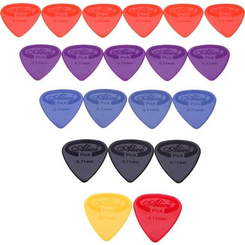 20pcs/Set Alice AP-G Guitar Picks Projecting Nylon Plectrums Guitar Accessories 0.71mm Guitar Parts Guitar Accessories