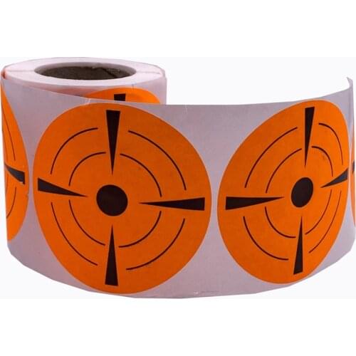 200pcs 3 In Target Paper Reactive Florescent Shoot Shooting Target For Archery Sticker Bow Hunting Shooting Training Practice