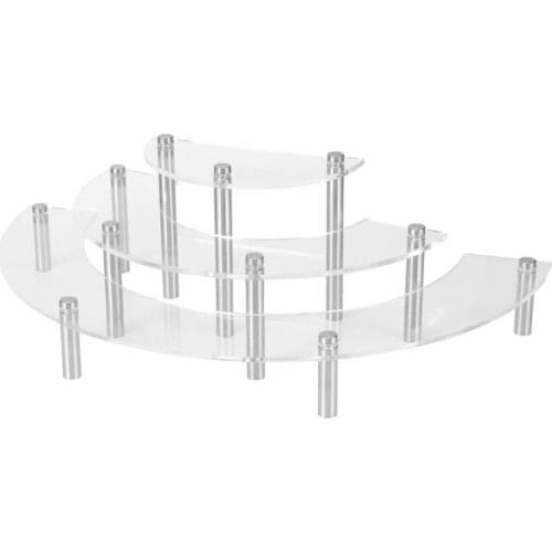 3 Tier Acrylic Cake Stand Dessert Cupcake Display Rack Holder Wedding Christmas Decorations Party Supplies