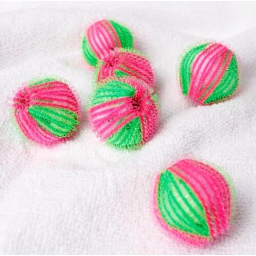 6pcs Home Hair Removal Laundry Ball Clothes Personal Care Hair Ball Washing Machine Cleaning Ball Grabs Fuzz Hair Random Color