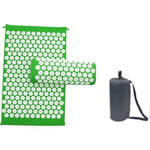 Acupressure Relieve Stress Back Body Pain Spike Mat Massager Cushion Massage Acupuncture Massage Yoga Mat with Pillow Yoga Mat