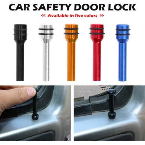 Car Truck Interior Door Lock Knob Car Door Lock Knob Aluminum Auto Interior Door Lock Knob Pin Universal 2 inch