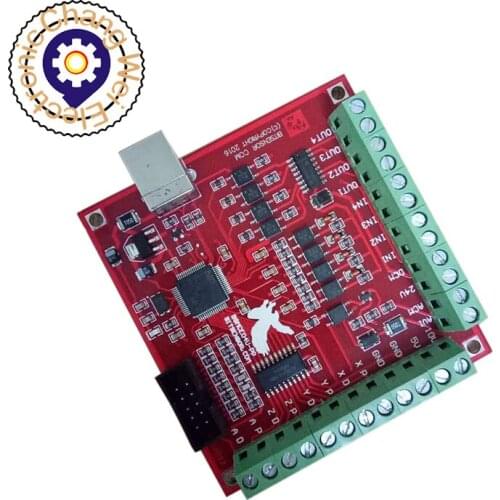 CNC Red Breakout Board USB MACH3 100Khz 4 Axis Interface Driver Motion Controller Driver Board