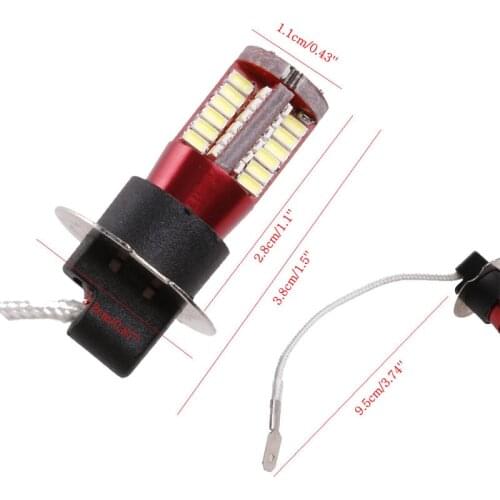 DC12V H3 3014-57 Car LED Side Light Bulbs Car Fog Lamp Canbus Error Free New
