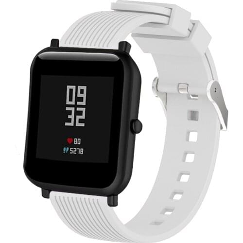 For Xiaomi Huami Amazfit Bip Smart Watch Strap Replacement Band Bracelet 20mm Smart Accessories Silicone Sport Wrist Strap