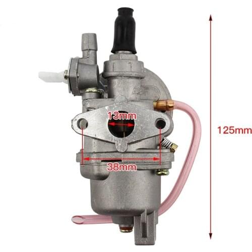 Pocket Bike 47cc 49cc Carb Carburetor 2 Stroke Mini Dirt Atv Bike 13mm Carburador Mini Quad ATV Dirt Bike MiniMoto Go Kart Buggy