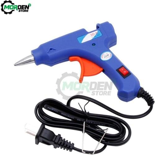 110-220V 20W High Temp Heater Hot Melt Glue Gun Electric Repair Tool Mini Heat Gun EU/US Glue Sticks