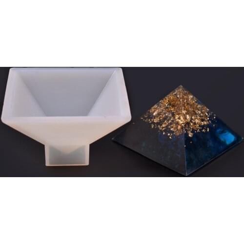 Crystal Epoxy Pyramid Silicone Resin Mold DIY Handmade Jewelry Resin Dried Flower Decoration Model
