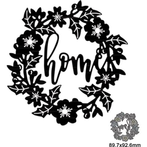Circular Garland Letters Home For DIY Scrapbooking Decorative and Card Making Embossing Craft 2021New
