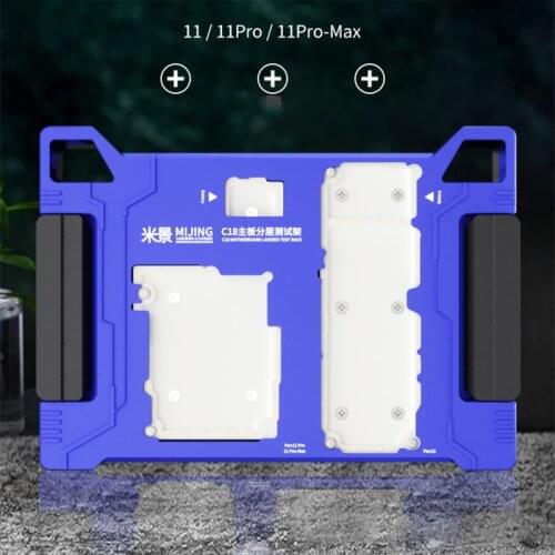 MIJING C18 for iPhone 11 PRO PROMax 3 in 1 Main Board Function Testing Fixture Logic Board Upper And Lower Middle Layered Tester