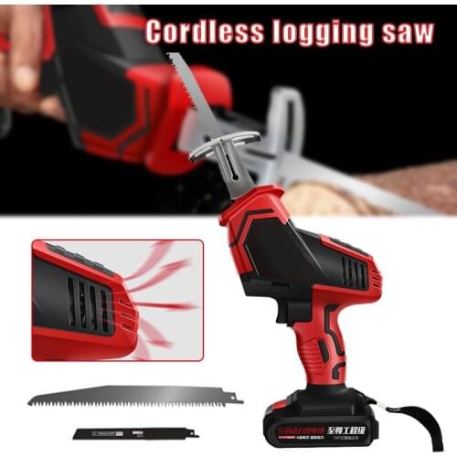 Multifunctional Reciprocating Saw with Blades 12V LED Rechardeable Saw for Cutting Wood Metal Electric Power Tools бензопила