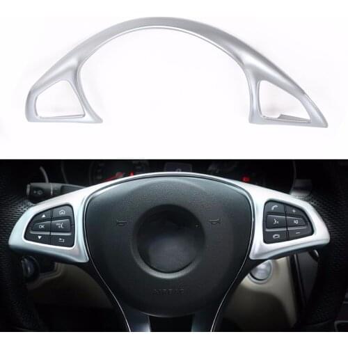DEE Modified ABS Chroming Accessory for Mercedes-Benz E-class,C-class,GLA,GLC Steering Wheel Decoration Frame Trim Strip Sticker