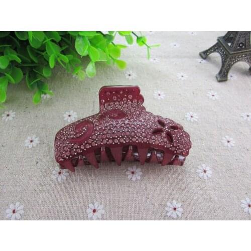 Fashion Bright Rhinestone Hair Pins Luxury Crystal Wedding Tiara For Women Hair Claws Wedding Hair Jewelry Accessories