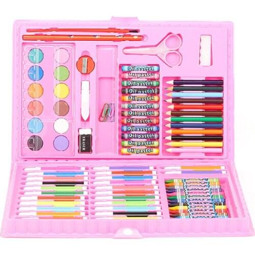 Newly 42/86pcs Count Non Toxics Crayons Set Easy to Hold Color Pen Safe for Children Kids Boy Girl