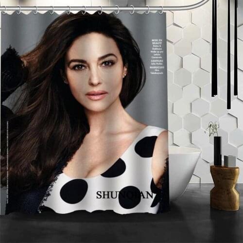 New Arrival Monica Bellucci Shower Curtain Polyester Fabric Printing Bathroom Curtain Waterproof Bathroom Products With Hook