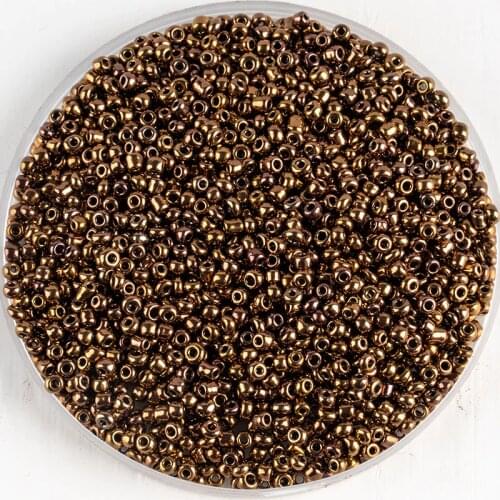 Wholesale Metallic Gold 1000pcs 2mm Czech Glass Beads Jewelry making Earrings Necklace Bracelet Seed Beads Handmade DIY