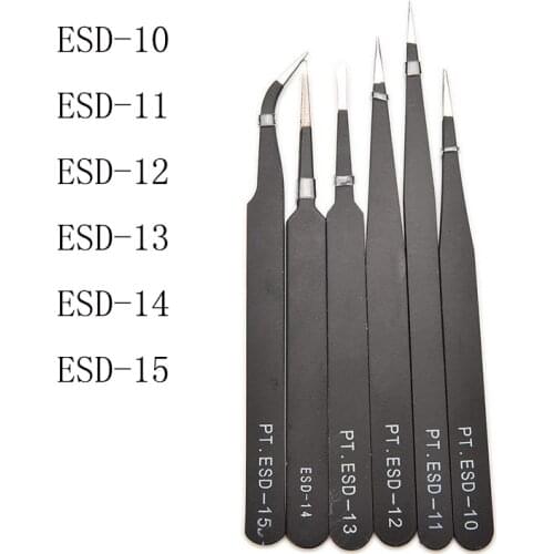 Stainless Steel Beads Tweezer Nail Art Gel Picking Tool DIY Jewelry Portable ESD-10/ESD-11/ESD-12/ESD-13/ESD-14/ESD-15