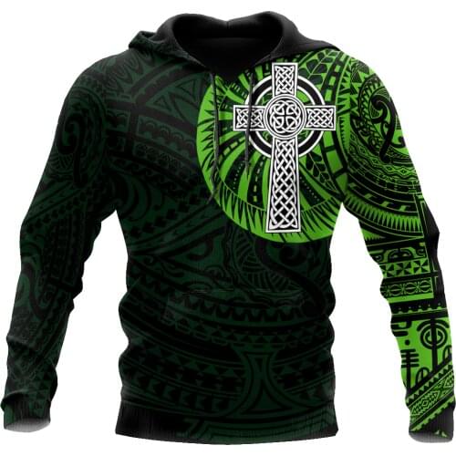 Irish Tattoo 3D All Over Printed Unisex Deluxe Hawaii Hoodie Men Sweatshirt Streetwear Zip Pullover Casual Jacket Tracksuit-41