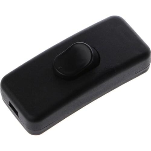 Universal AC 110-250V 2A Inline Lighting Lamp Plastic In Line Cord Rocker Switch B2QB