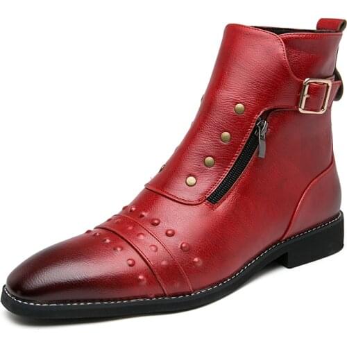 Zeeohh Men's Motorcycle Boots