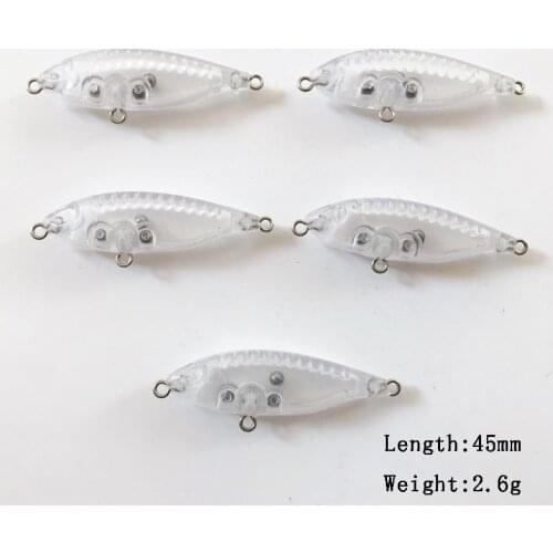 100pcs blank nude baits crank pencil Popper bait Unpainted Lure Bodies Fishing bait