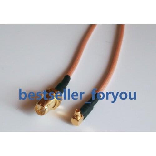 15cm RG316 Cable RPSMA Female Plug To MMCX Male Plug Right Angle Pigtail 6inch FPV