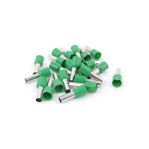 20pcs AWG18 Wire Copper Crimp Connector Insulated Ferrule Terminal Green
