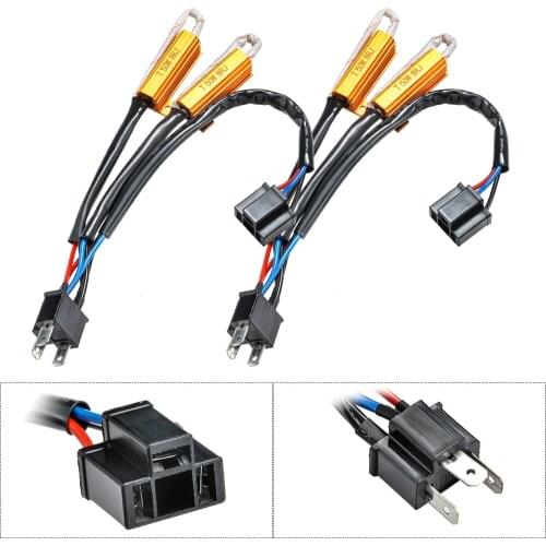 2x 50w 8ohm Load Resistors 1156 1157 H4 H7 H11 LED Flash Rate Turn Signals Light Indicator Controllers Brake Running Motorcycle