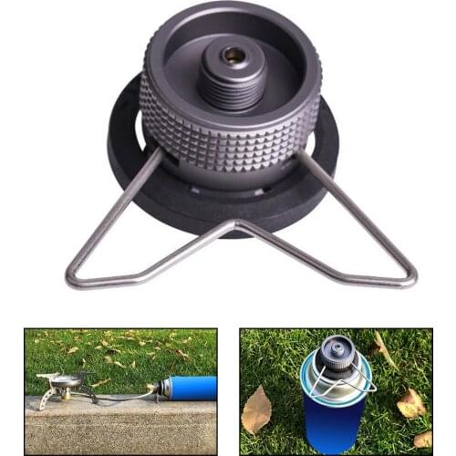 Outdoor Stove Adapter Gas Tank Converter Connector for Hiking Picnic Camping