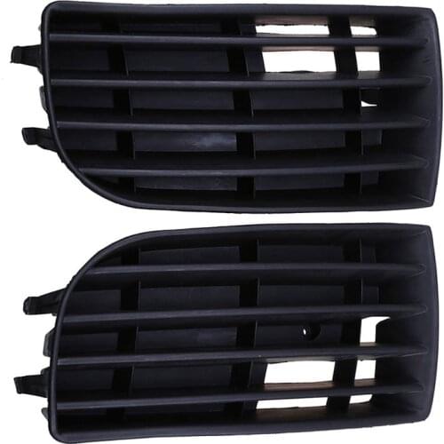 Car Fog light Grille Left & Right Side Fit For VW Golf Mk5 05-09 Pair without Hole