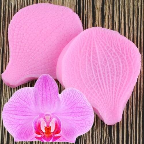 Butterfly Orchid Fondant Silicone Mold 3D Flower Cooking Wedding Decoration Baking Sugar Craft Molds Butterfly Orchid DIY Cake