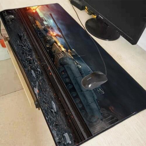 XGZ World of Tanks Large Mouse Pad Gamer Locking Edge Mouse Mat Gaming Mouse Pad Computer Mousepad Rubber Keyboard Desk Mat