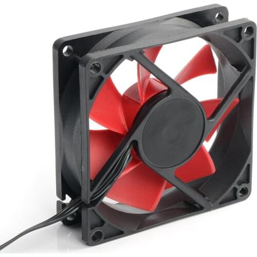 VODOOL Computer Case 80mm Fan 3Pin+4Pin Double Connector Computer Radiator Cooler Fan Mute PC 12V Chassis Water Cooling Fans