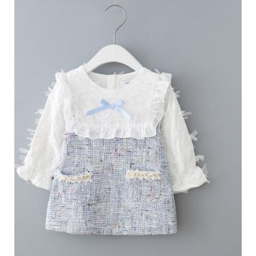 Baby Long Sleeve Dress for Newborn Baby Girls Clothes Fashion Design baby Birthday Party Princess Dresses Dress 6 9 12 18 24 M