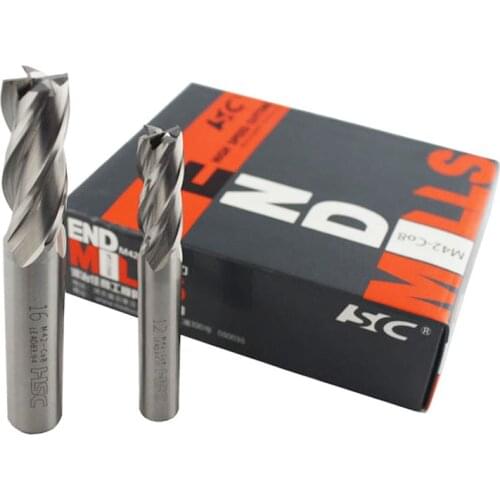 Heye cutting tool super hard white steel M42-CO8 with cobalt 4 blade over center end milling cutter CNC tool Genuine HSC stainle