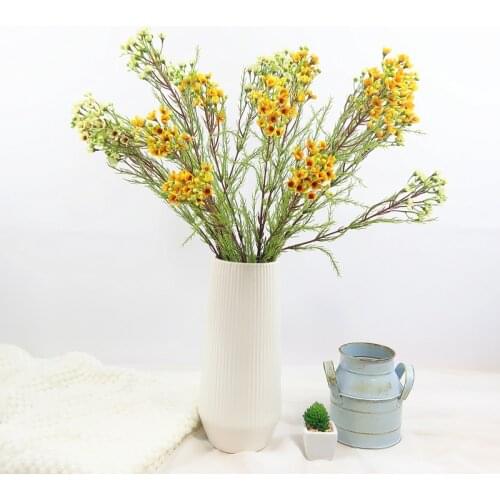 Artificial Flower Silk Simulation Plum American Pastoral Wind Blossom Wedding Flower Floral Decor Silk Flower Living Room Decor