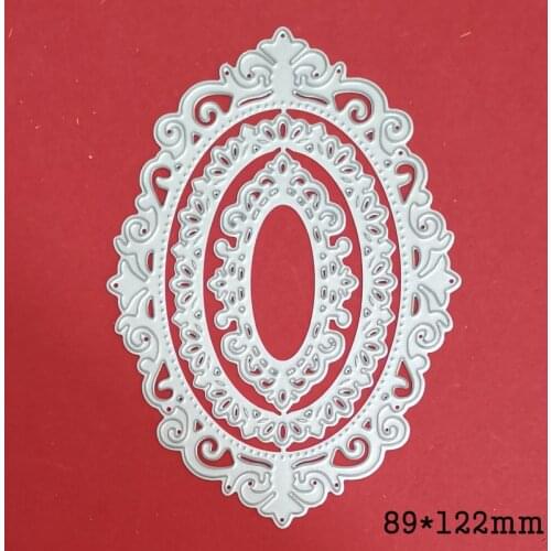 Metal Steel Die Cuts Mold Lace Etched Frame Background Craft Cutting Dies Stencils for Scrapbook Paper Card Making DieTemplate
