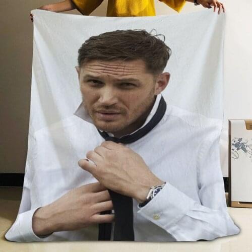 Musife Custom Tom Hardy Flannel Blanket Design Your own Blanket Flannel Blankets for Sofa DIY Dropshipping