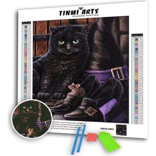 5D DIY Poured Glue Diamond Painting Kits Scalloped Edge Full Round AB Animals Cat Shoe Mosaic Art Crystal Embroidery Decor Home