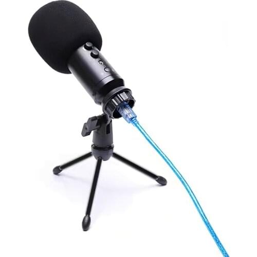 TRAVOR USB Wired Microphone Professional Condenser Microphones for PC Computer Recording Studio Singing Gaming Streaming Youtube