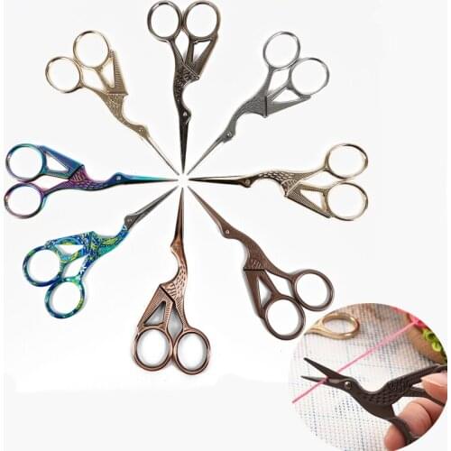 11.5cm Sewing scissor retro vintage crane scissors for Tailor Cross Stitch DIY Handmade Craft Clothing Sewing Tool Accessories