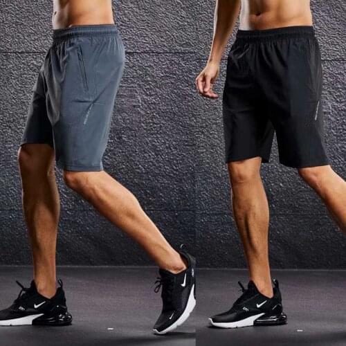 Good Quality sports Running Shorts for men Jogging Racing male Tracks Training athletics gym workout male fitness shorts zipper