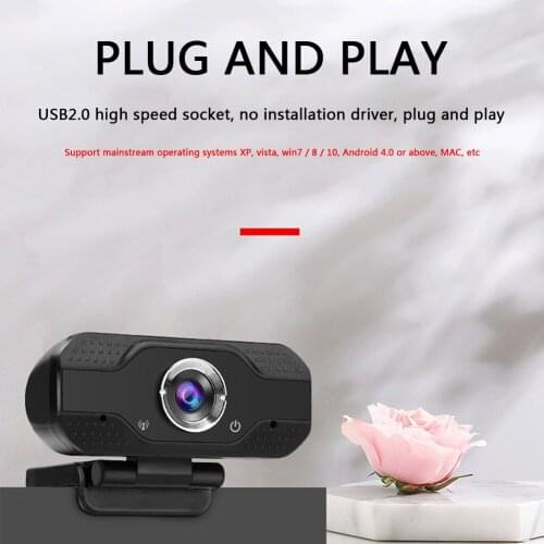 USB 2.0 Webcams 2MP 1080P HD Computers Live Online Web Camera Household Computer Accessories for Windows with MIC
