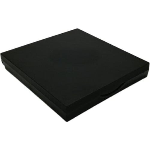 20pcs/lot Black Empty Elegant Cosmetic Lip Blam Compacts, DIY Plastic Eyeshadow Powder Case with Mirror, 4grids Blush Container