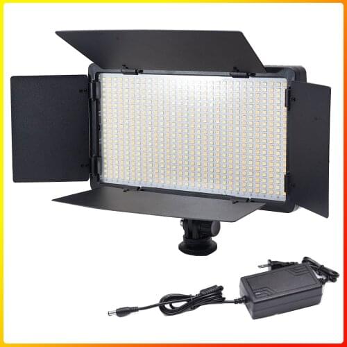 40w 3200k-5500K CRI95 Camera Photo LED Video Light Optional with AC Power Adapter + NP550 Battery for Photography Light Studio
