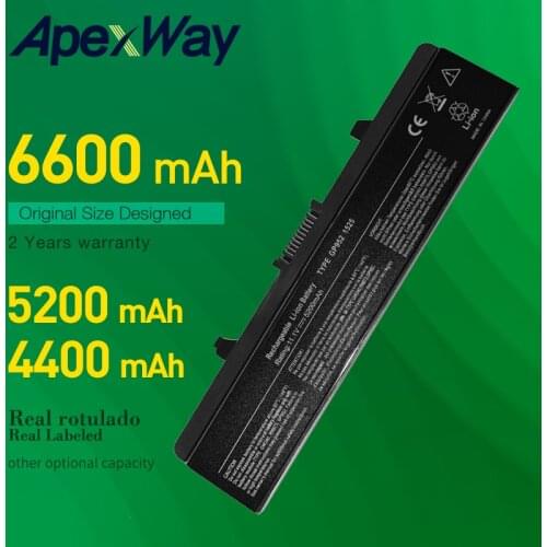 ApexWay Laptop Battery For Dell Inspiron 1525 1526 HP277 HP287 HP297 M911G GW241 GW240 1545 1546 C601H CR693 D608H GP952 GW252
