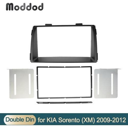 Car Double 2 Din Radio Fascia for Kia Sorento 2012-2017 Stereo Panel Dashboard Installation Refitting Trim kit CD DVD Frame