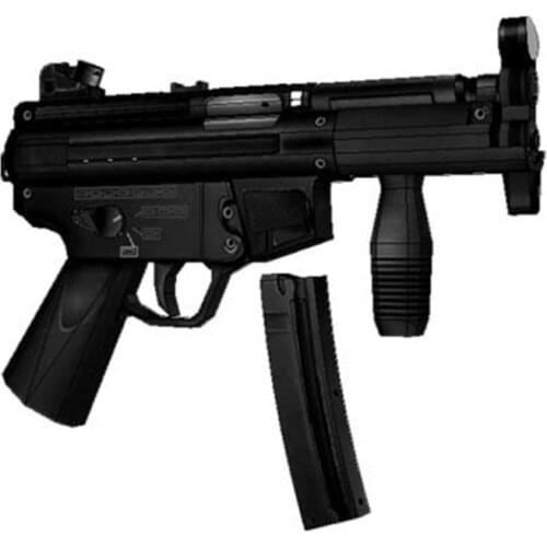 Paper Model 1: 1 Scale CS MP5K Submachine Gun Cosplay for Kids Adults Handmade Toy