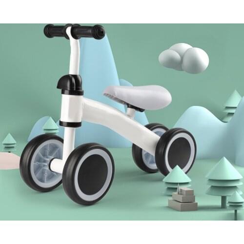 Baby Balance Bike Kids Learn To Walk Toddler Walker Boy Girl 4 Wheels Push Bicycle Bikes Toys for 1-3 Yrars Old Children